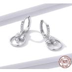 Yahoo! Yahoo!ショッピング(ヤフー ショッピング)【大幅値下げ】ピアス 高品質 silver925ダブルフープ リボンモチーフ プラチナ仕上げ アレルギー対応 ピアス