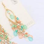 Yahoo! Yahoo!ショッピング(ヤフー ショッピング)ピアス ロングカラフル ビーズ ドロップ フック ピアス