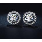 Yahoo! Yahoo!ショッピング(ヤフー ショッピング)ピアス レディース 18K ピアス ホワイトゴールド プラチナ仕上げ CZ ピアス