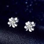 Yahoo! Yahoo!ショッピング(ヤフー ショッピング)ピアス シルバー キュービックジルコニア クローバー スタッド ピアス