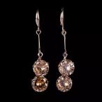 Yahoo! Yahoo!ショッピング(ヤフー ショッピング)ピアス ローズゴールド クリスタルタッセル キュービックジルコニア ペンダント ピアス