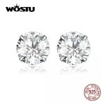 Yahoo! Yahoo!ショッピング(ヤフー ショッピング)ピアス シルバー925 プラチナ キュービックジルコニア ラウンド スタッド ピアス　