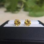 Yahoo! Yahoo!ショッピング(ヤフー ショッピング)ピアス レディース シルバー925 天然シトリン 6ｍｍサイズ スタッド ピアス　