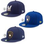 ニューエラ キャップ ミルウォーキー ブルワーズ NEWERA MLB AUTHENTIC COLLECTION 59FIFTY CAP MILWAUKEE BREWERS NEW ERA ※MLB