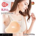 乳がんパット！全摘術専用 シリコン 乳がん用 パッド 350g 400g 右胸用 左胸用 人工乳房 乳がん専用ブラジャー対応 (02シリーズ 単品)