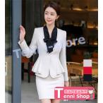 スーツ レディース アンサンブル 洗える スーツ スカートスーツ ビジネススーツ セットアップ 春 夏 秋 冬 OL 女性 通勤 オフィス