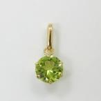 ペリドットペンダントヘッド18金ゴ...