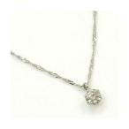 ショッピングダイヤモンド プラチナ(PT900) ダイヤモンド 0.1ct typeAペンダントネックレス(スクリューチェーン40センチ)　限定特価