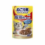 ユニチャーム ねこ元気 総合栄養食 パウチ成猫用(1歳から) まぐろ入りかつお 60g