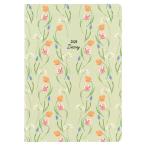 ダイゴー 2026年 MILL ミル B6 マンスリー FLEURS 日比谷花壇 グリーン E7755 手帳 スケジュール  ダイアリー 1ヶ月ブロック マンスリー 月間 ブロック