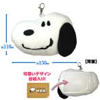 スヌーピーフェイスパスケースリール...