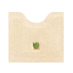 senko- Thai колено leaf Mini туалет коврик примерно 43×47cm бежевый хлопок . материалы вышивка простой дизайн 13961