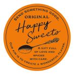 hez сделано в Японии наклейка диаметр 4.5cm orange 100 листов happy конфеты наклейка сиденье HEADS HPS-2S