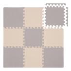 yu knock s коврик из секций 30×30cm толщина примерно 1cm 9 шт. комплект [ серый 5 листов / слоновая кость 4 листов ] безграничный имеется non * ho rumarutehido антибактериальный обработка 