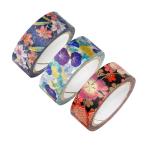 kamiiso производство quotient маскировочная лента kimono прекрасный 21 ( 100 .* утро лицо *....× каждый 1) сделано в Японии примерно 15mm ширина ×3 шт комплект GR-0539