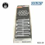 ヘッドボルト セット クロームメッキ  ハーレーダビッドソン 1948-76年 パン ショベルヘッド 8221-20 Colony コロニー