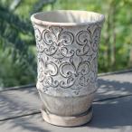  цветочный горшок модный античный klala pot L< 15.5cm 5 номер (4 номер для ) дыра есть поддонник имеется белый бежевый цемент глубокий горшок длина длина .. высокий 