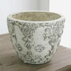 植木鉢 おしゃれ アンティーク 陶器鉢 ダイナスティポットM 20cm 6号 穴あり 白 ホワイト かわいい プランター かわいい 室内 屋外 サボテン 多肉植物 観葉植物