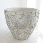  цветочный горшок модный античный керамика горшок ala Beth kL< 28cm 9 номер дыра есть белый белый серый круг . иен .. type посадочная машина салон наружный кактус суккулентное растение декоративное растение 