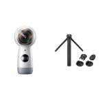 サムスン 4K対応360°カメラ「Gear 360（2017）」 SM-R210NZWAXJP【新品・送料無料】Gear 360 Value Kit 純正品セット