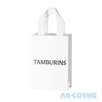 [ есть перевод * загрязнения царапина есть ] бумажный пакет тамбурин zTAMBURINS с логотипом M размер shopa-( большой размер ) магазин сумка 