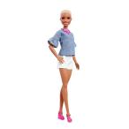 バービー Barbie ファッショニスタ 82　フリルの袖と白いパンツのシャンブレートップ 人形 ドール