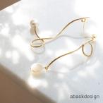 Yahoo! Yahoo!ショッピング(ヤフー ショッピング)アシンメトリー ポイントパールピアス pierce ゴールド レディース おしゃれ 20代 30代 40代 50代 シンプル 細め 華奢 女性 ティン thin