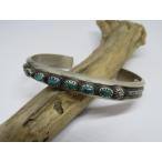  индеец ювелирные изделия NAVAJO группа ( Navajo группа ) браслет Martha Cayatineto(NAVAJO-B-029) King man бирюзовый есть zona север часть на месте покупка есть 