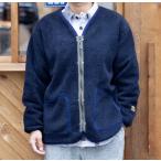 (TURN ME ON / Turn mi- on ) овца боа ZIP блузон (NAVY) (MENS)M/L размер 