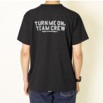 TURN ME ON( Turn mi- on ) TEAM CREW вода суша обе для S/S TEE (BLACK) (MENS)M/L/XL размер 