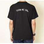 TURN ME ON( Turn mi- on ) арка Logo вода суша обе для S/S TEE (BLACK) (MENS)M/L/XL размер 