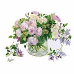 ショッピングクレマチス シャドープリントA・B・CUBE ばらとクレマチス  C-175