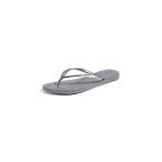 ショッピングhavaianas 【並行輸入品】[ハワイアナス] Womens Slim Rubber Open Toe Beach, Steel Grey, Size 11.0