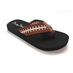 ショッピングhavaianas 【並行輸入品】Cocomo Soul フットボール用ファブリックビーチサンダル | Football Mom | フットボールサンダル | 女性