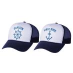 ショッピングsailing 【並行輸入品】Tstars HAT メンズ Funny Captain & First Mate Nautical Sailing Matchi