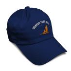 【並行輸入品】Custom Soft Baseball Cap Sail Boat Sailing Captain Embroidery Bo