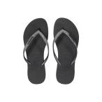 【並行輸入品】Havaianas レディース スリム グリッター ビーチサンダル, ブラック/ダークメタリックグレー。, 5 6 Havaian