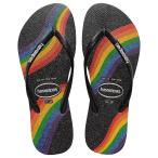 ショッピングhavaianas 【並行輸入品】Havaianas Men's Slim Pride Sandal   Glitter Rainbow Pride Flip F