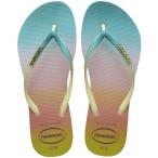 ショッピングhavaianas Havaianas スリム グラデーション サンセット ビーチサンダル ライムグリーン 39/40 ブラジル (US メンズ 7/ 並行輸入品