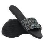 ショッピングhavaianas 【並行輸入品】Havaianas レディース ユー マルタ ビーチサンダル, ブラック/ブルースカイ 1, 7 8 Havaianas Wome