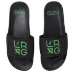ショッピングLRG 【並行輸入品】LRG メンズ スタックスライド ブラック サンダル, ブラックスタック。, 9 LRG Men's Logo Slides Sa