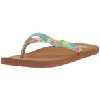 ショッピングhavaianas 【並行輸入品】Flojos レディース Keilani フリップフロップ, アクア ハイビスカス, 7 FLOJOS Women's Keila