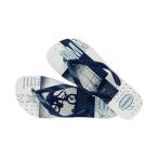 【並行輸入品】Athletic Top Slipper, Hawaiian, Male, White/Navy, 11/12 US (BR 4