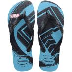 ショッピングhavaianas 【並行輸入品】(ハワイアナス) Havaianas サンダル Top Marvel Logomania, ブルー, 11 12 Havaiana