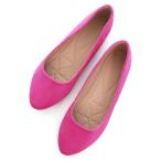 ショッピングsailing 【並行輸入品】SAILING LU Pointed Toe Hot Pink Flats Shoes Women Solid Ballet F