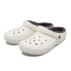 crocs クロックス CLASSIC LINED CLOG クラシックラインドクロッグ 203591-10M WHITE/GREY
