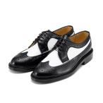 HARUTA ハルタ WINGTIP LACE-UP ウイングチップ レースアップシューズ 710 BLACK/WHITE