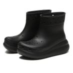 ショッピングジビッツ レディース crocs クロックス CLASSIC CRUSH RAIN BOOT クラシック クラッシュ レイン ブーツ 207946-001 BLACK