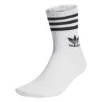 adidas アディダス U MID CUT CREW SOCKS 3Pソックス IJ0733 WHITE