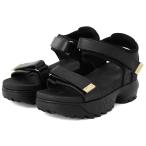 レディース FILA フィラ Disruptor Wedge Sandal Lux ディスラプターウェッジサンダルラックス USS24058045 ABC-MART限定 *BLACK/GOLD